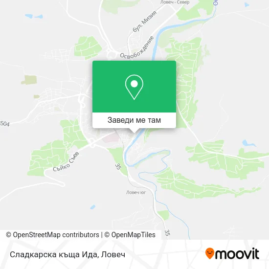 Сладкарска къща Ида карта