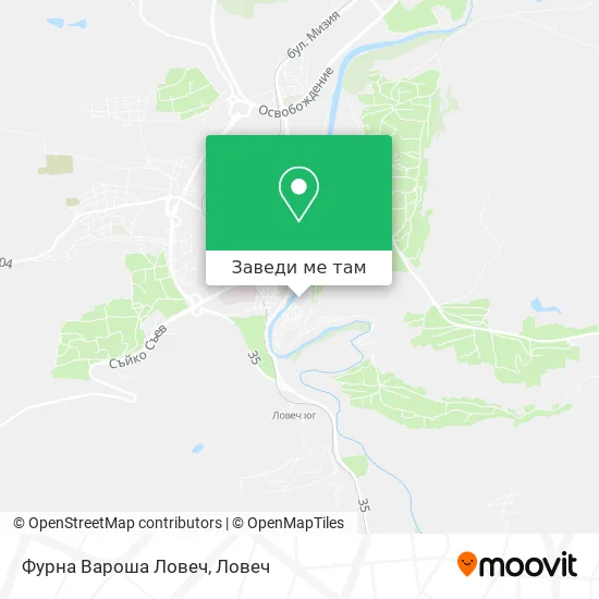 Фурна Вароша Ловеч карта