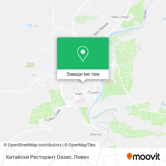 Китайски Ресторант Оазис карта