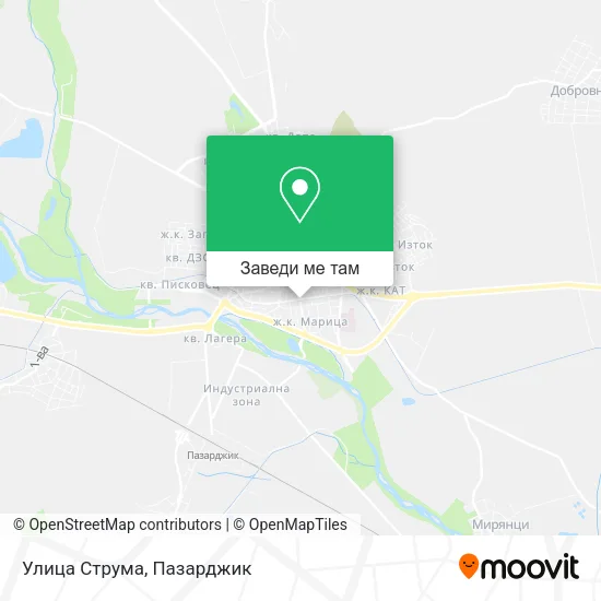 Улица Струма карта