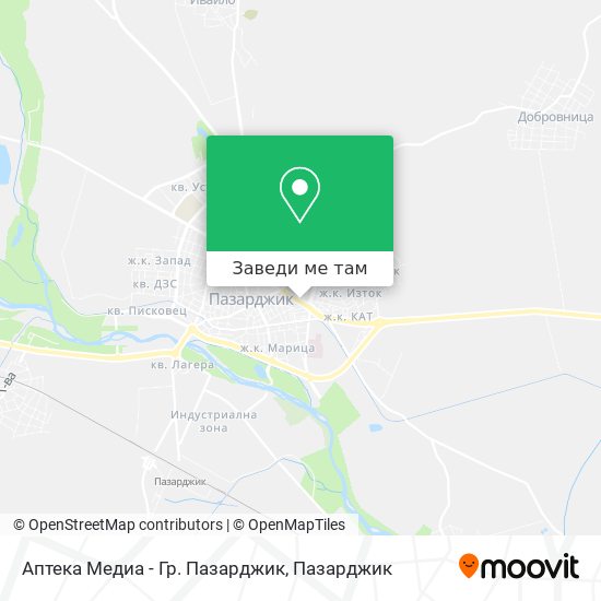 Аптека Медиа - Гр. Пазарджик карта