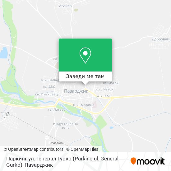 Паркинг ул. Генерал Гурко (Parking ul. General Gurko) карта