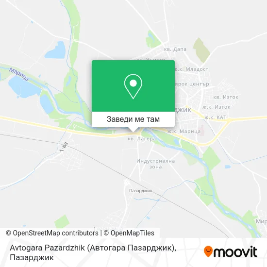 Avtogara Pazardzhik (Автогара Пазарджик) карта