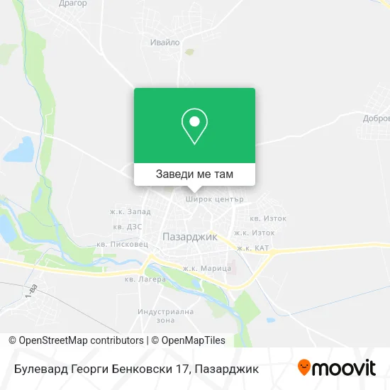 Булевард Георги Бенковски 17 карта