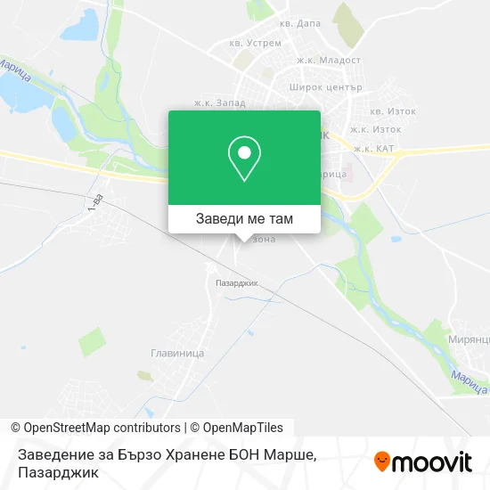 Заведение за Бързо Хранене БОН Марше карта