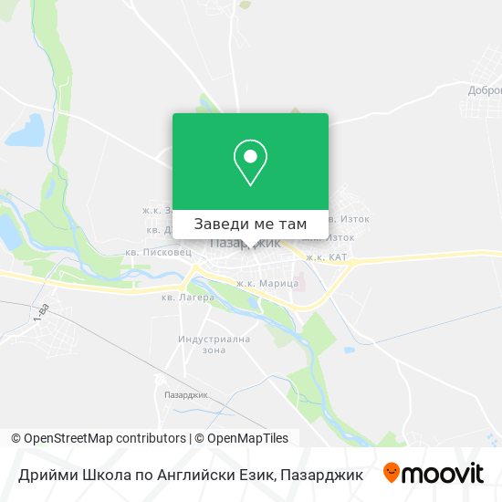 Дрийми Школа по Английски Език карта