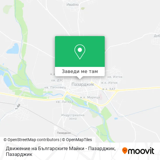 Движение на Българските Майки - Пазарджик карта