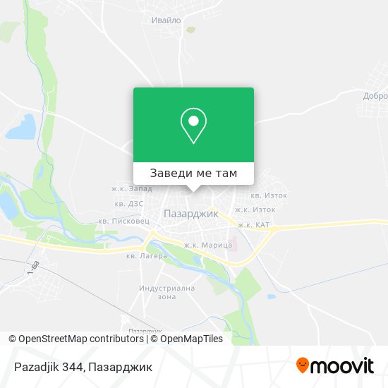 Pazadjik 344 карта