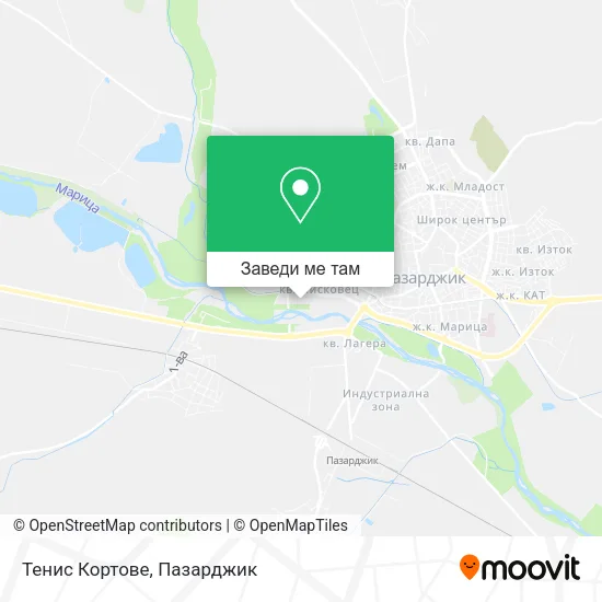 Тенис Кортове карта