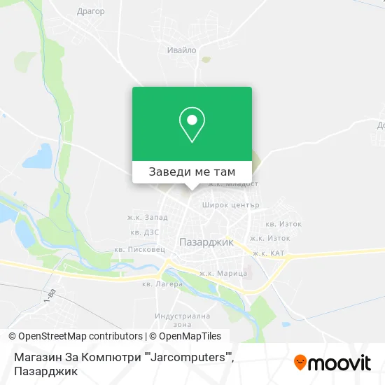 Магазин За Компютри ""Jarcomputers"" карта