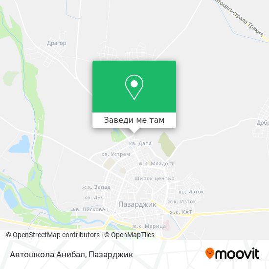 Автошкола Анибал карта