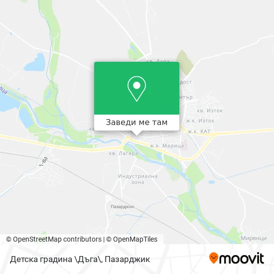 Детска градина \Дъга\ карта
