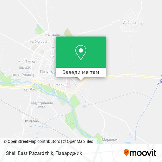 Shell East Pazardzhik карта