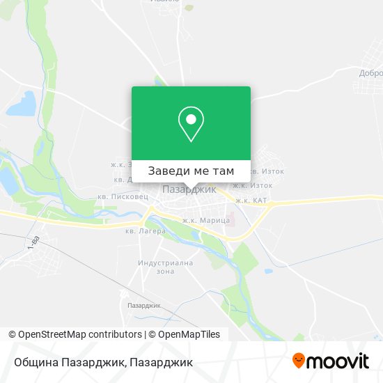 Община Пазарджик карта