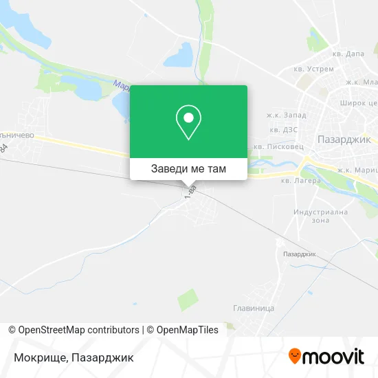 Мокрище карта