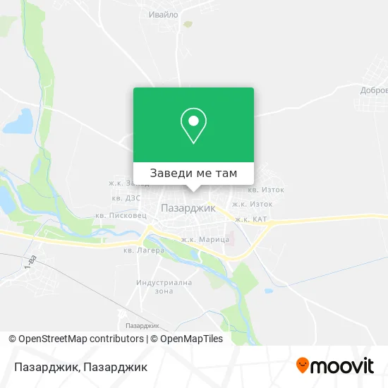 Пазарджик карта