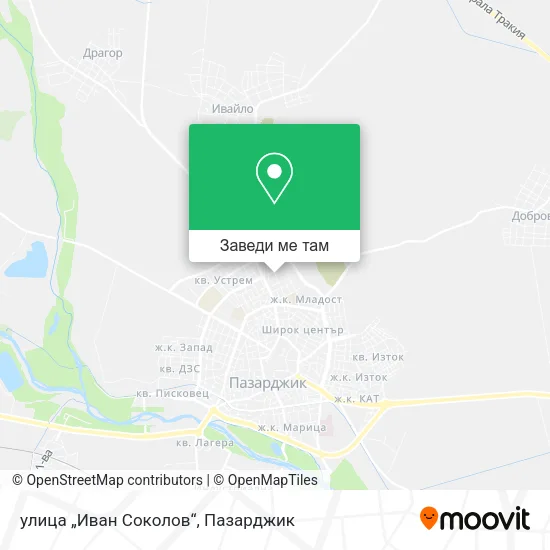 улица „Иван Соколов“ карта