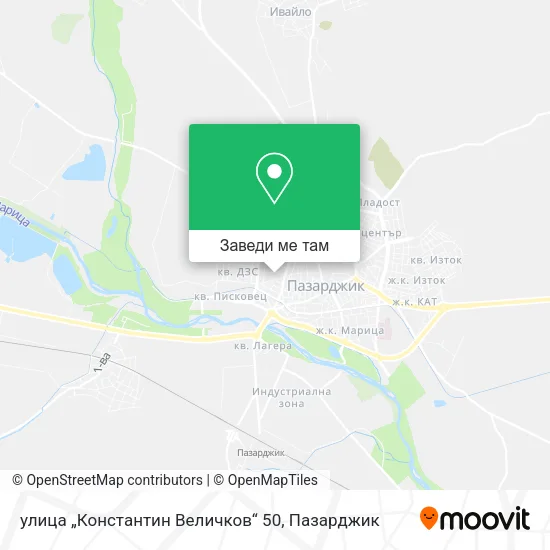 улица „Константин Величков“ 50 карта