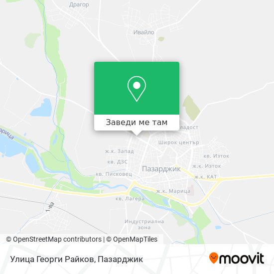 Улица Георги Райков карта