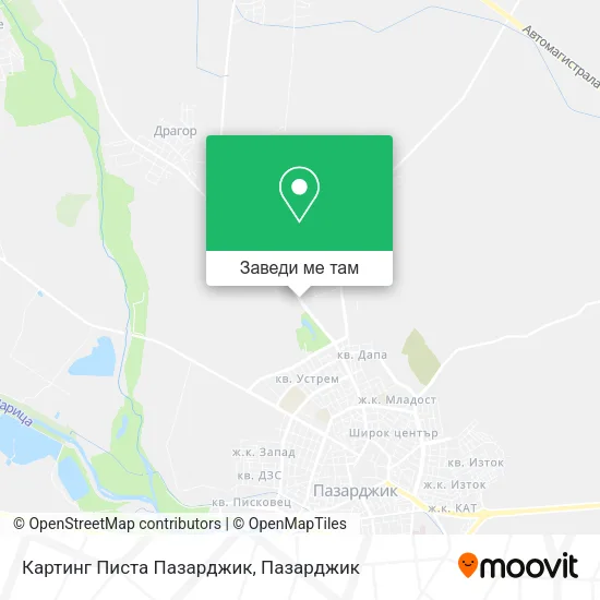 Картинг Писта Пазарджик карта