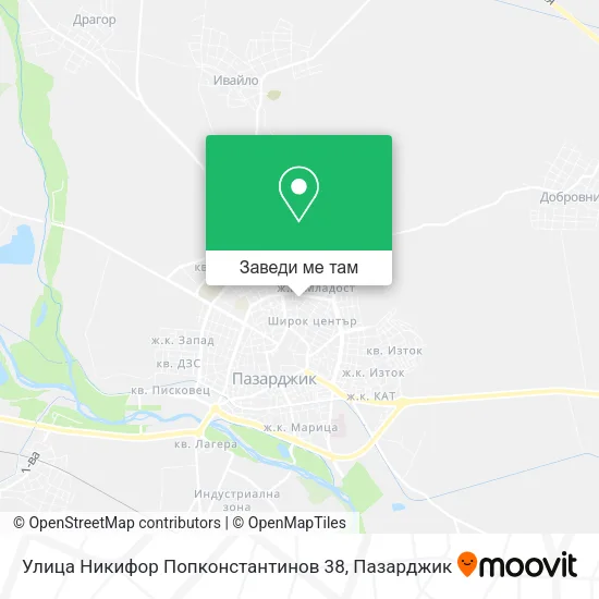 Улица Никифор Попконстантинов 38 карта