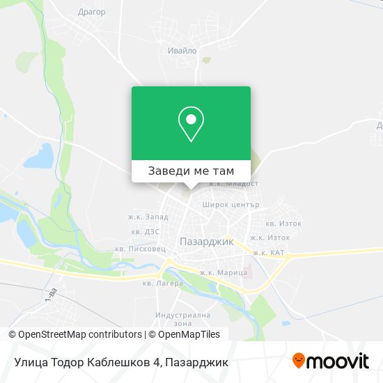 Улица Тодор Каблешков 4 карта