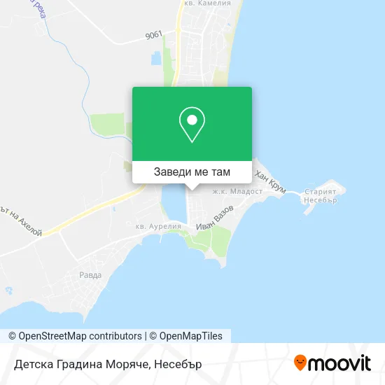 Детска Градина Моряче карта