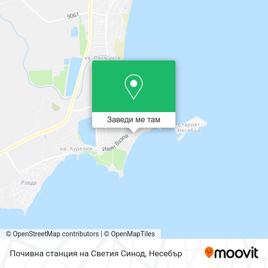 Почивна станция на Светия Синод карта