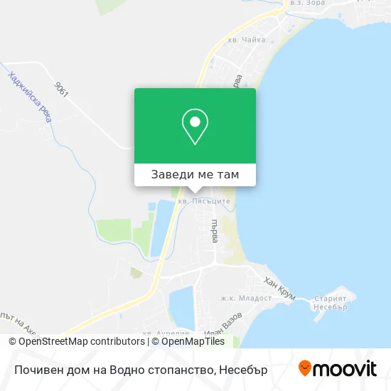 Почивен дом на Водно стопанство карта