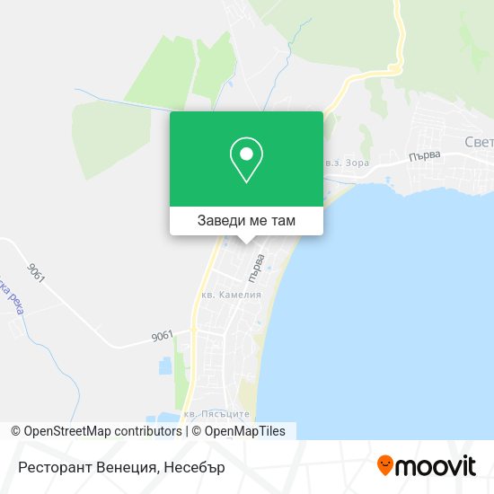 Ресторант Венеция карта