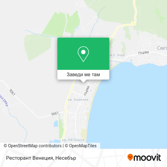 Ресторант Венеция карта