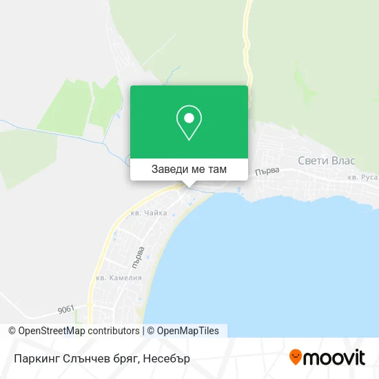 Паркинг Слънчев бряг карта