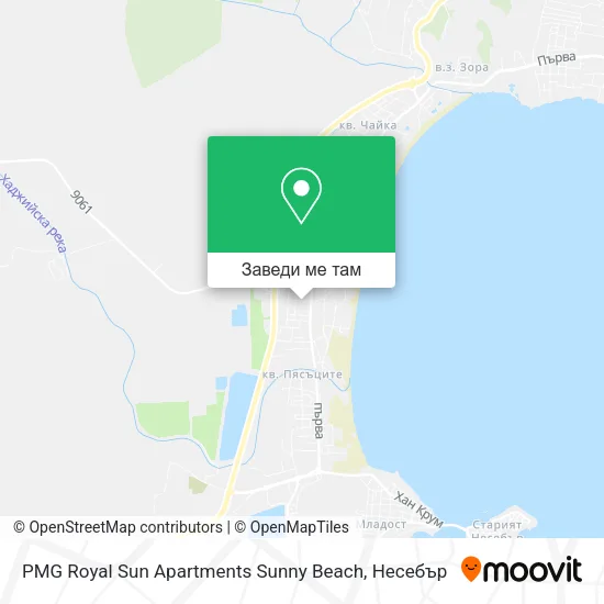 PMG Royal Sun Apartments Sunny Beach карта