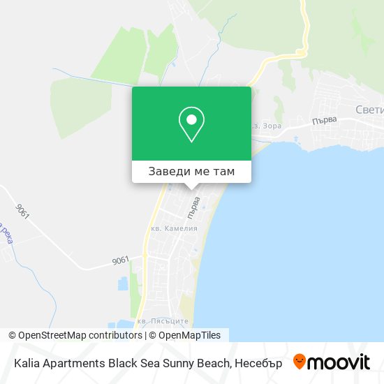 Kalia Apartments Black Sea Sunny Beach карта