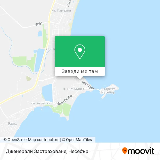 Дженерали Застраховане карта