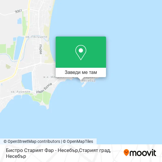 Бистро Старият Фар - Несебър,Старият град карта