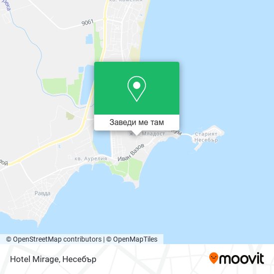 Hotel Mirage карта