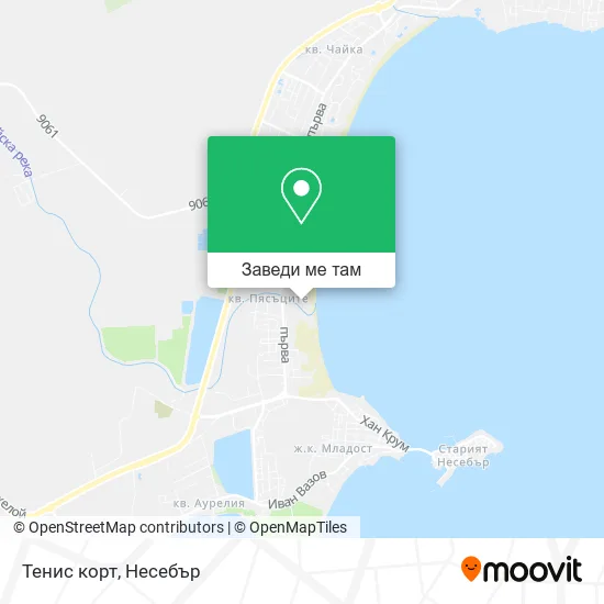 Тенис корт карта