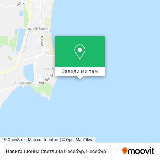 Навигационна Светлина Несебър карта