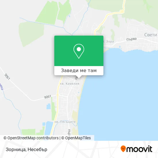 Зорница карта