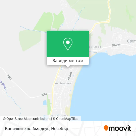 Баничките на Амадеус карта