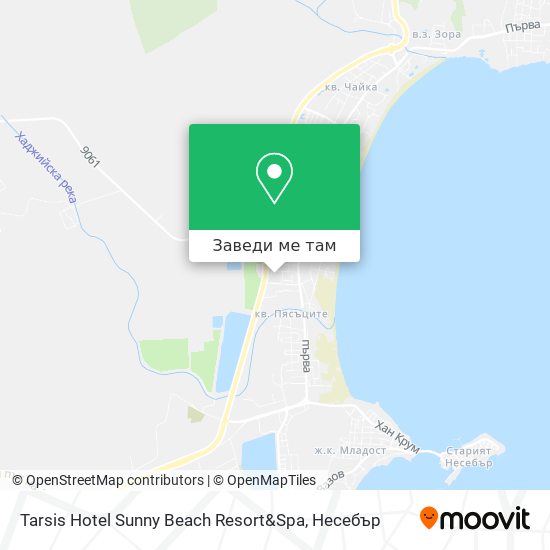 Tarsis Hotel Sunny Beach Resort&Spa карта