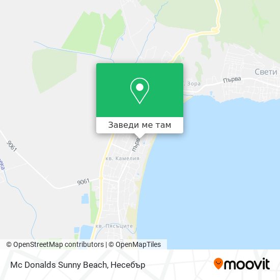Mc Donalds Sunny Beach карта