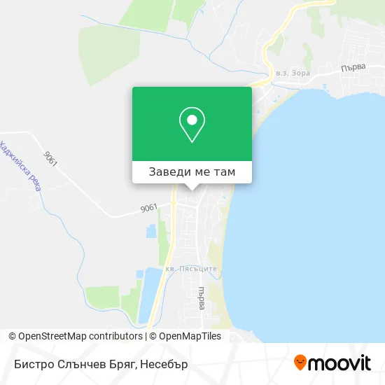 Бистро Слънчев Бряг карта