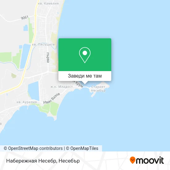 Набережная Несебр карта