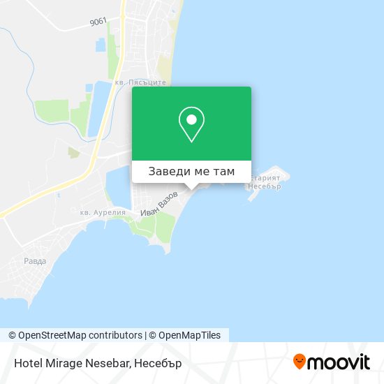 Hotel Mirage Nesebar карта