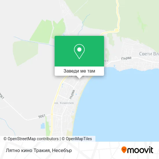 Лятно кино Тракия карта