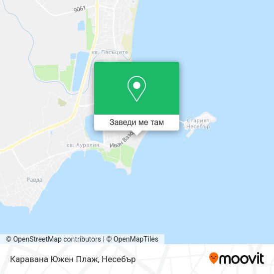 Каравана Южен Плаж карта