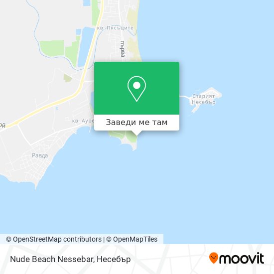 Nude Beach Nessebar карта