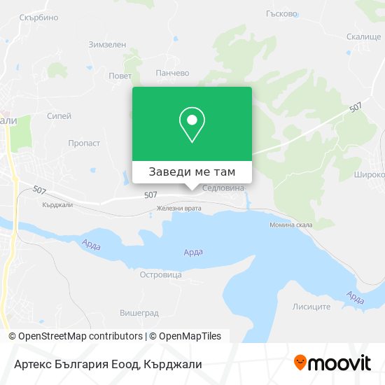 Артекс България Еоод карта